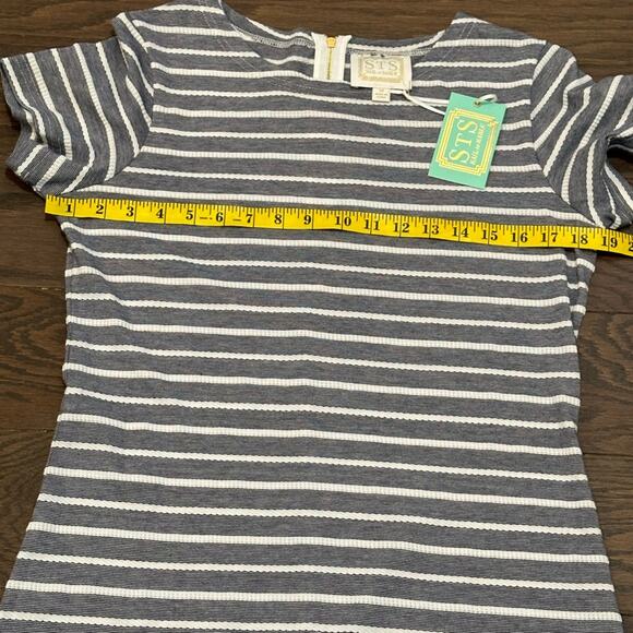 Sail To Sable Navy and White Rope Stripes Dress Size Medium NWT - Picture 7 of 10